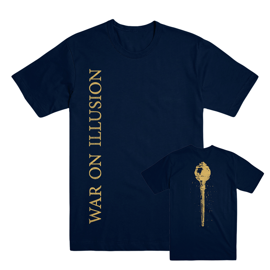 War On Illusion Magazine "Logo" Navy T-Shirt