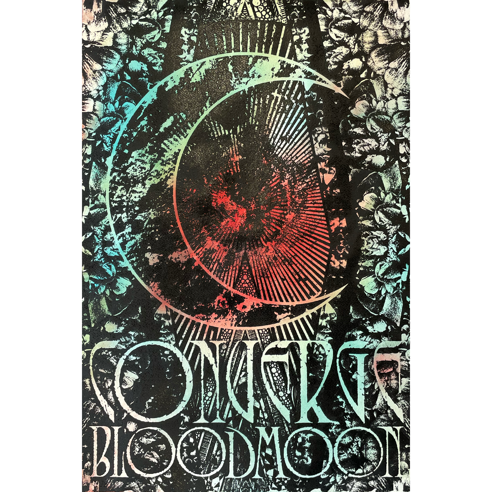 Thomas Hooper x J. Bannon "Converge Bloodmoon" Mixed Media Print