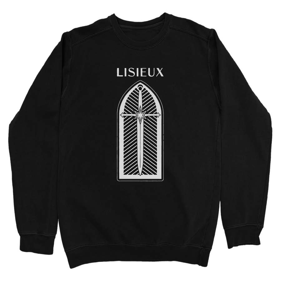 Lisieux “Sword” Black Crewneck