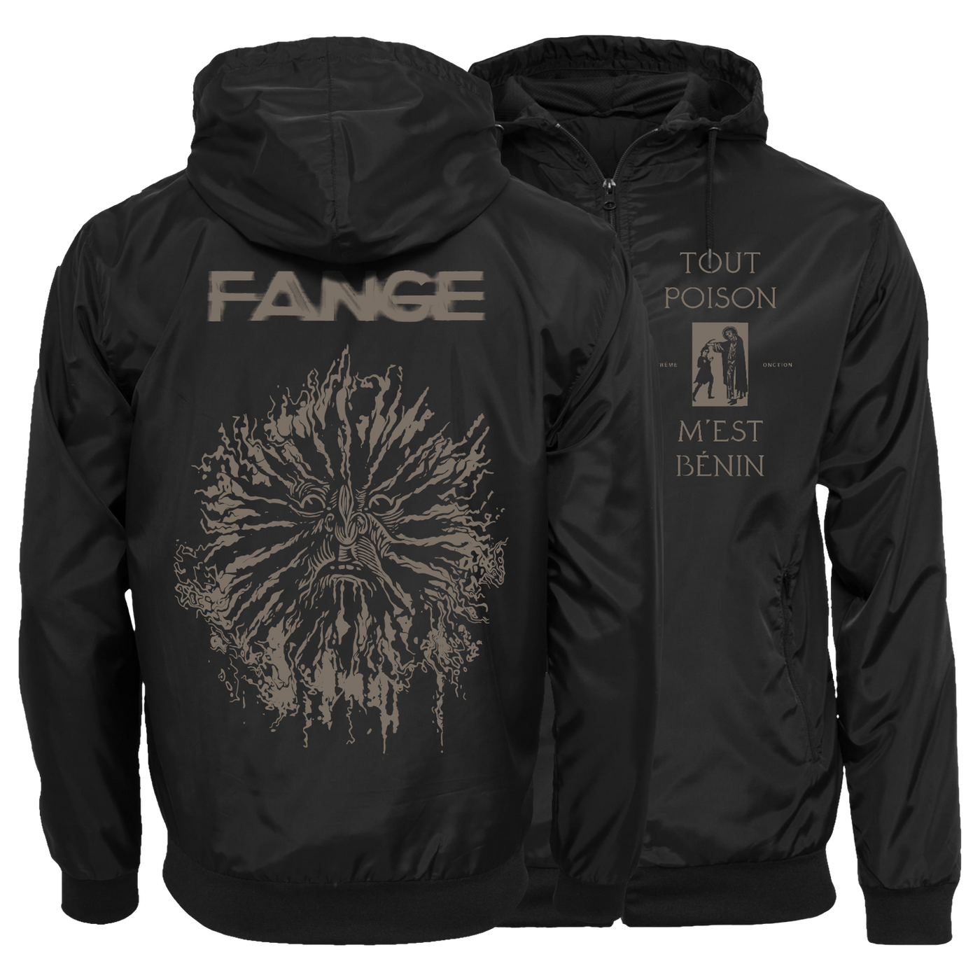 Fange “Extrême-Onction” Black Windbreaker