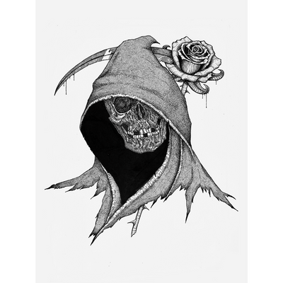Anthony Lucero "Reaper And Rose" Giclee Print