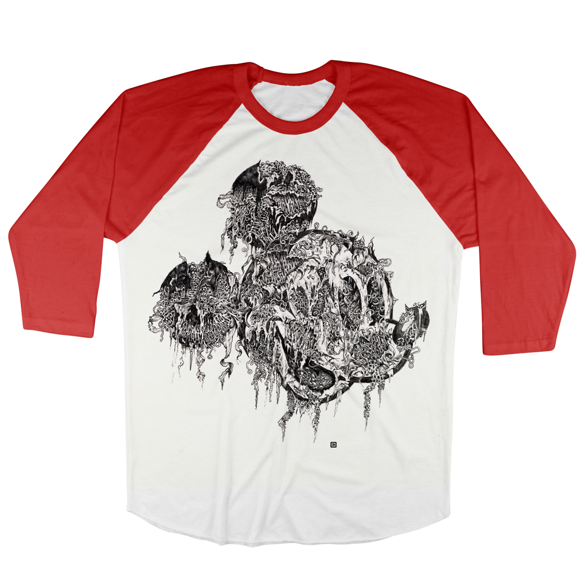 Seldon Hunt "Decayed Toons: Mickey" White / Red Baseball Tee