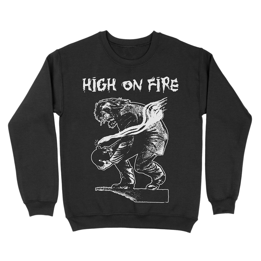 High On Fire “Bomber” Black Crewneck