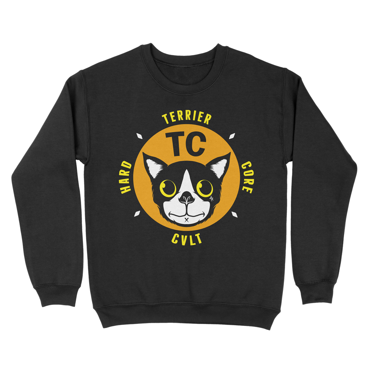 Terrier Cvlt "TCxHC" Black Crewneck