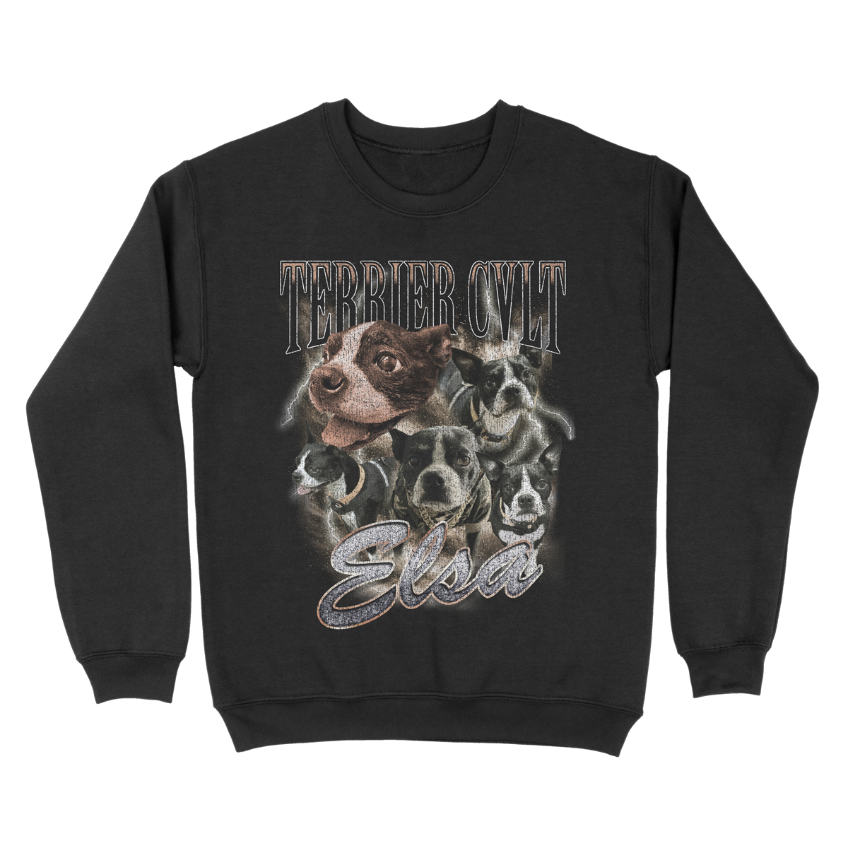 Terrier Cvlt "Bootleg" Black Crewneck