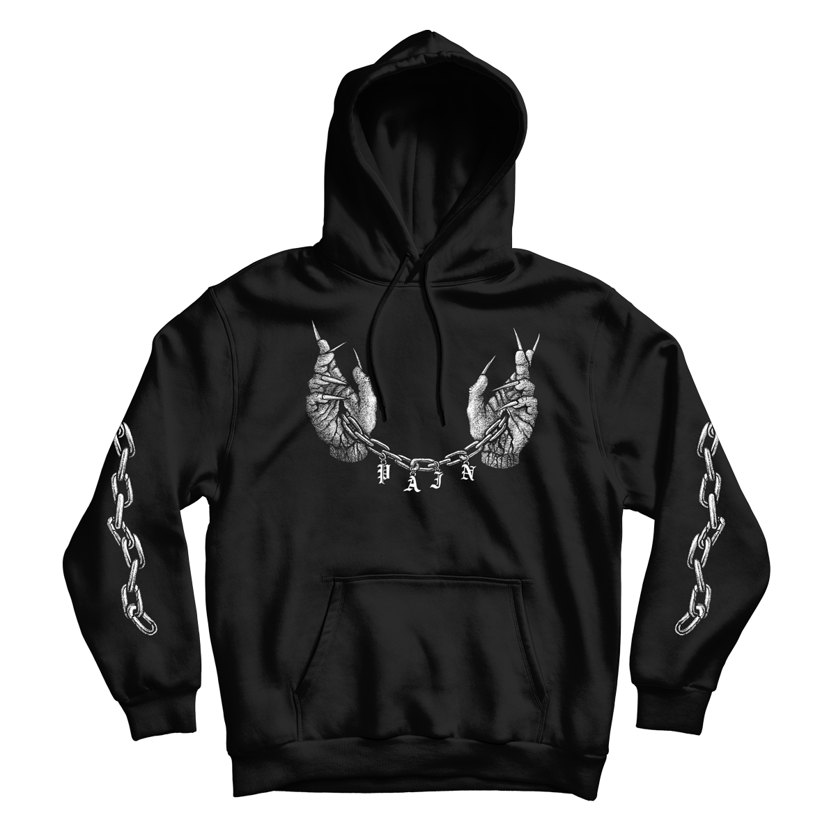 Dylan Garrett Smith "Pain" Black Hooded Sweatshirt