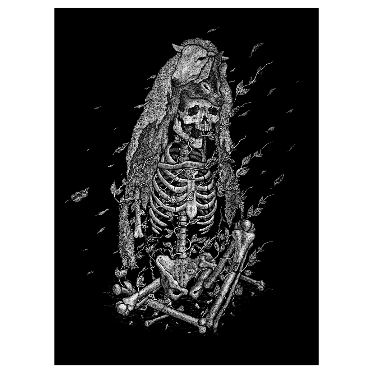 Dylan Garrett Smith "The Lamb, The Scapegoat, & The Destroyer" Giclee Print