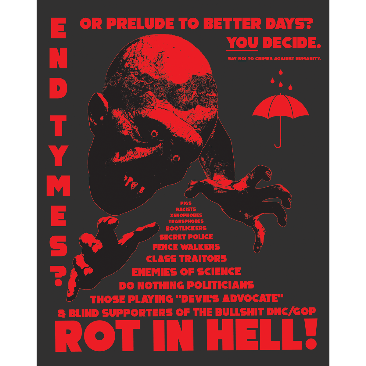 Hell Simulation "Rot In Hell" Giclee Print Deathwish Inc