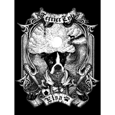 Terrier Cvlt "Blackened" Giclee Print