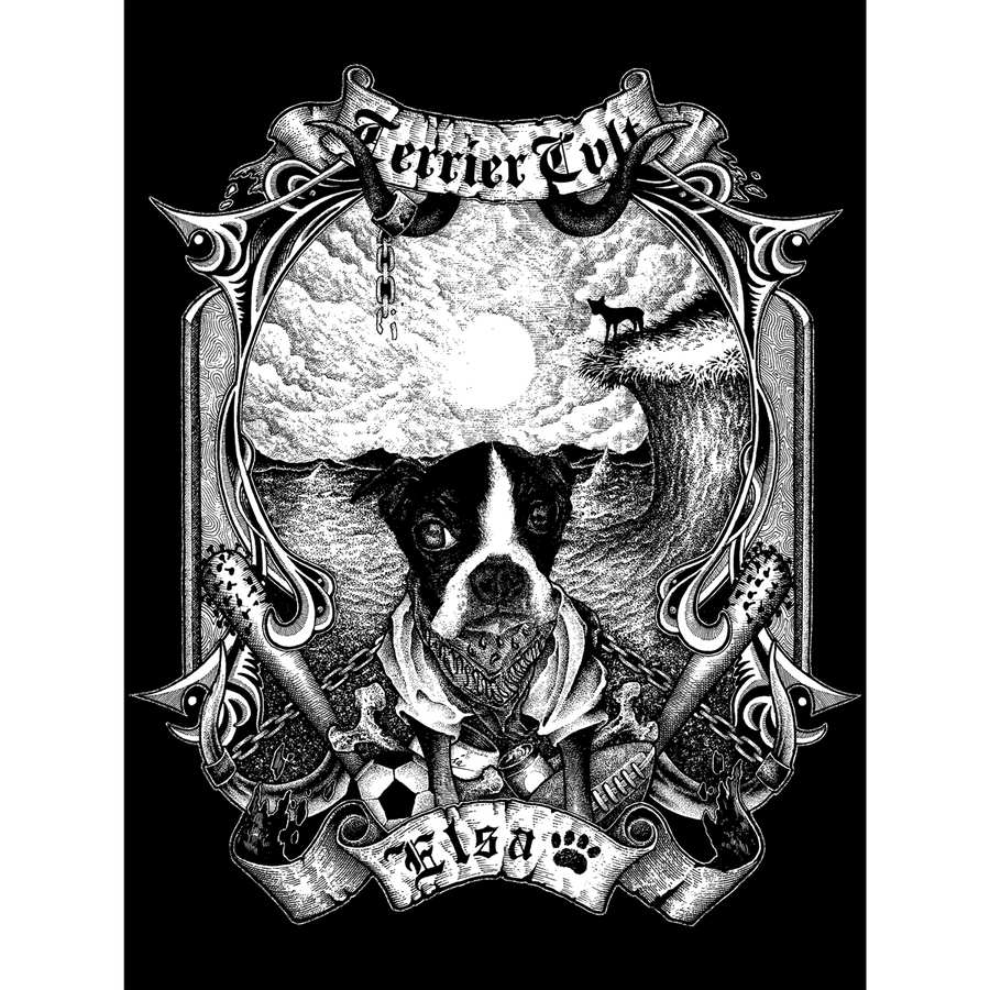 Terrier Cvlt "Blackened" Giclee Print