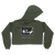 Genghis Tron "Trevor Naud" Premium Military Green Crop Hooded Sweatshirt