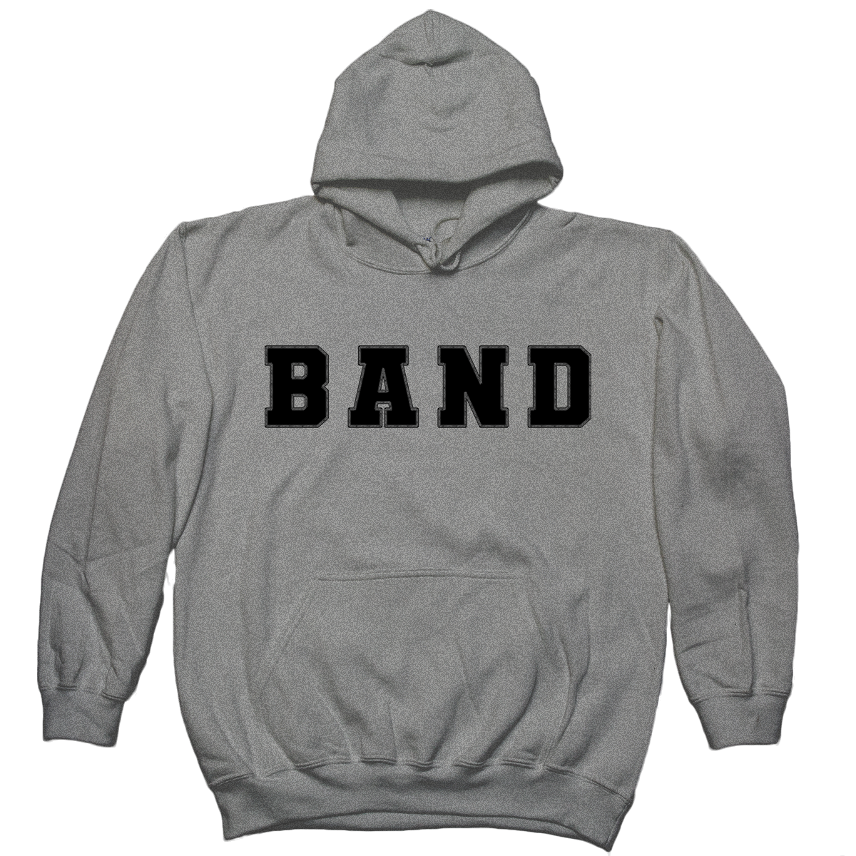 Two Minutes To Late Night "Band" Heather Grey Hooded Sweatshirt