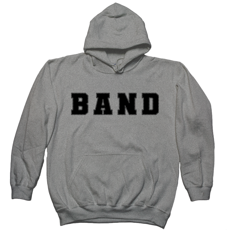 Two Minutes To Late Night "Band" Heather Grey Hooded Sweatshirt