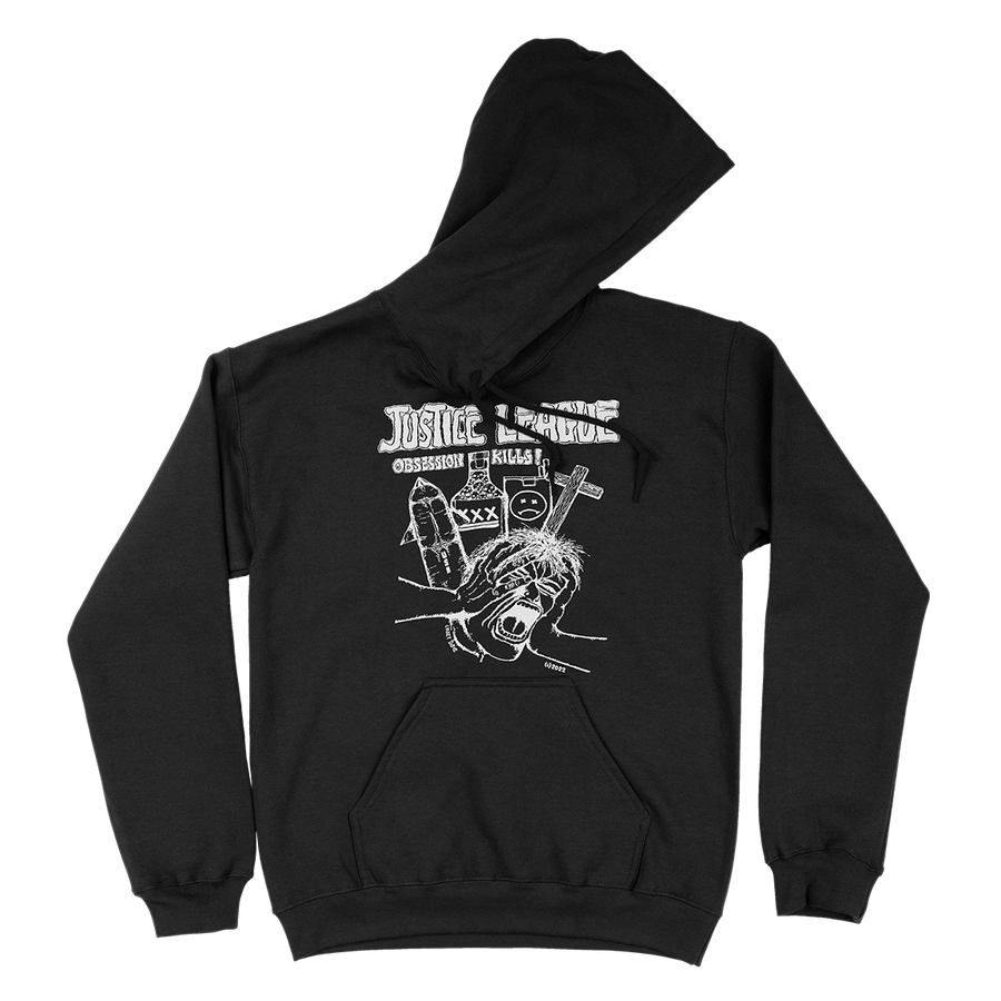 Justice League “Obsession Kills” Black Hooded Sweatshirt
