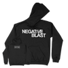 Negative Blast “Logo” Black Hooded Sweatshirt