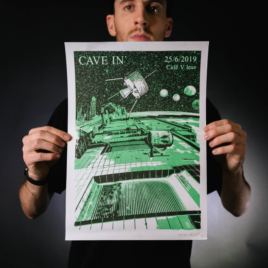 Cave In "25/6/2019 Cafe V lese" Screen Print