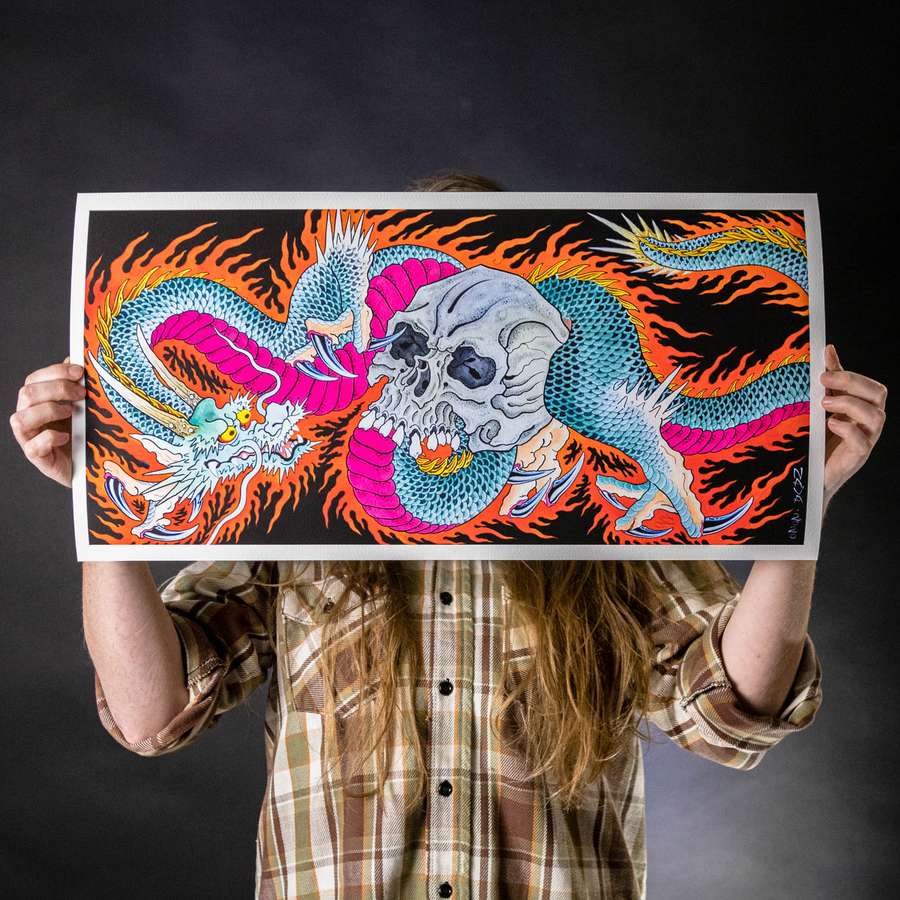 Marc Nava "Fire Dragon" Giclee Print