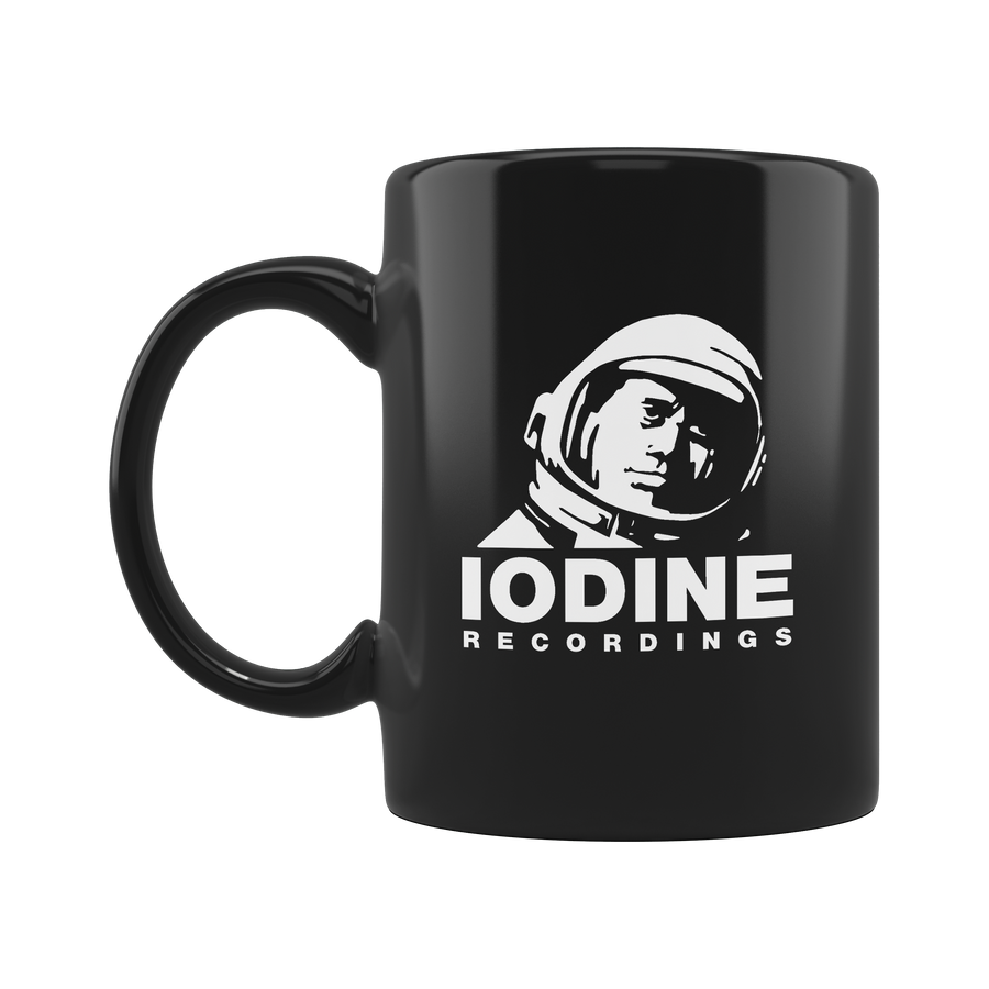 Iodine Recordings “Spaceman” Black Coffee Mug