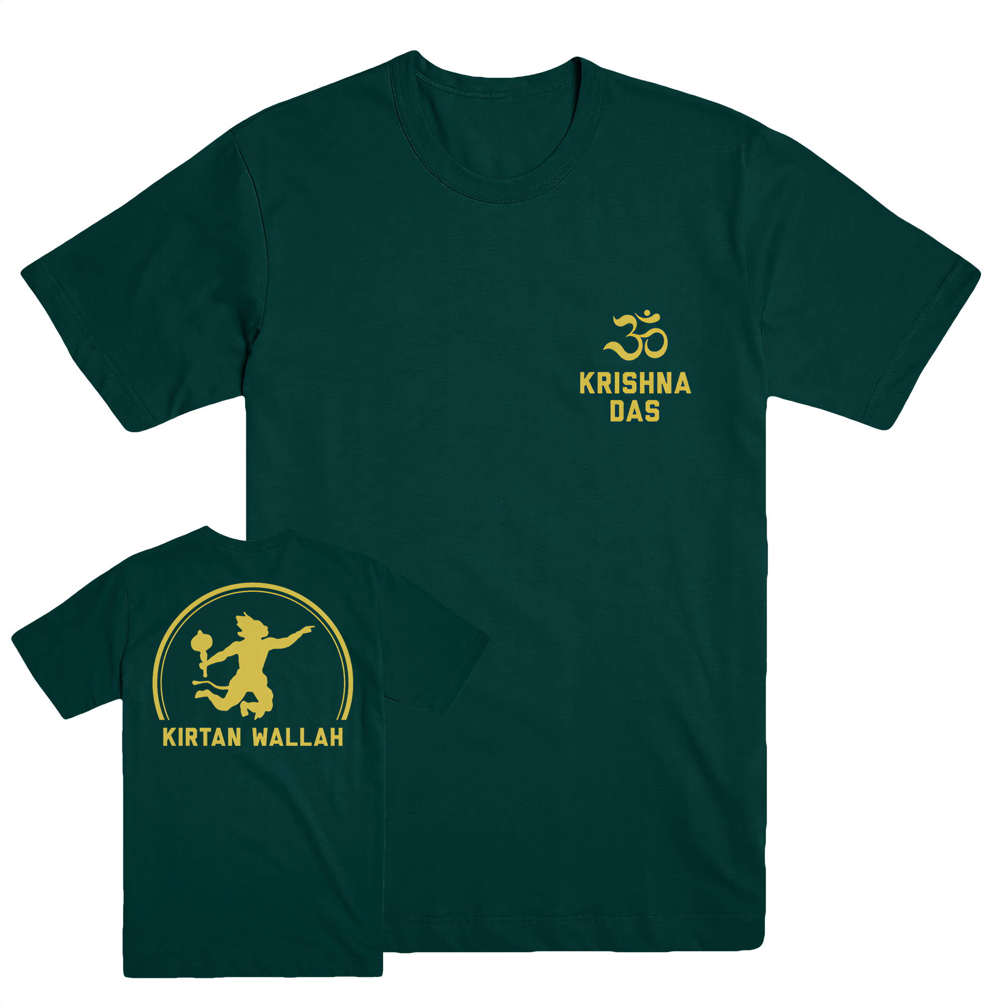 Krishna Das "Kirtan Wallah" Bottle Green T-Shirt