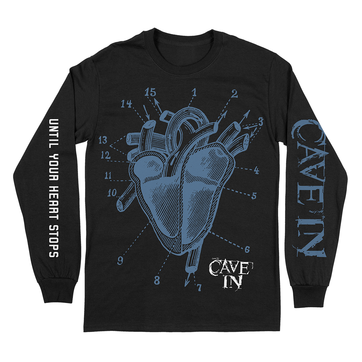 Cave In “UYHS Heart“ Black Longsleeve T-Shirt