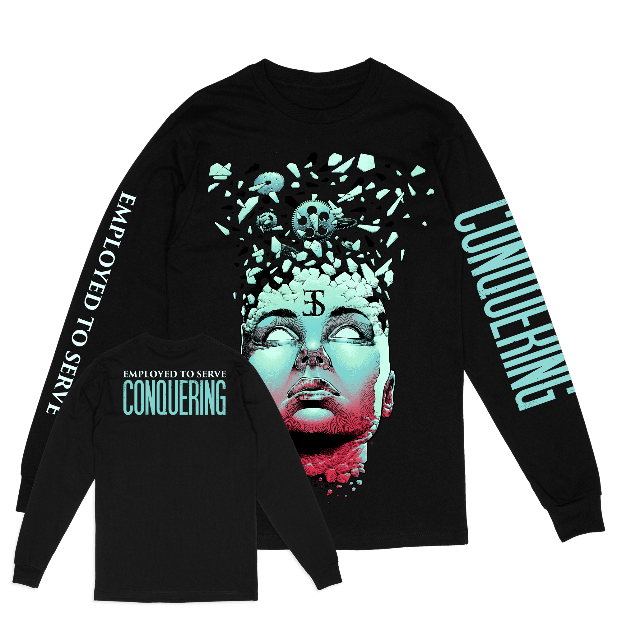 Employed To Serve "Conquering" Black Longsleeve