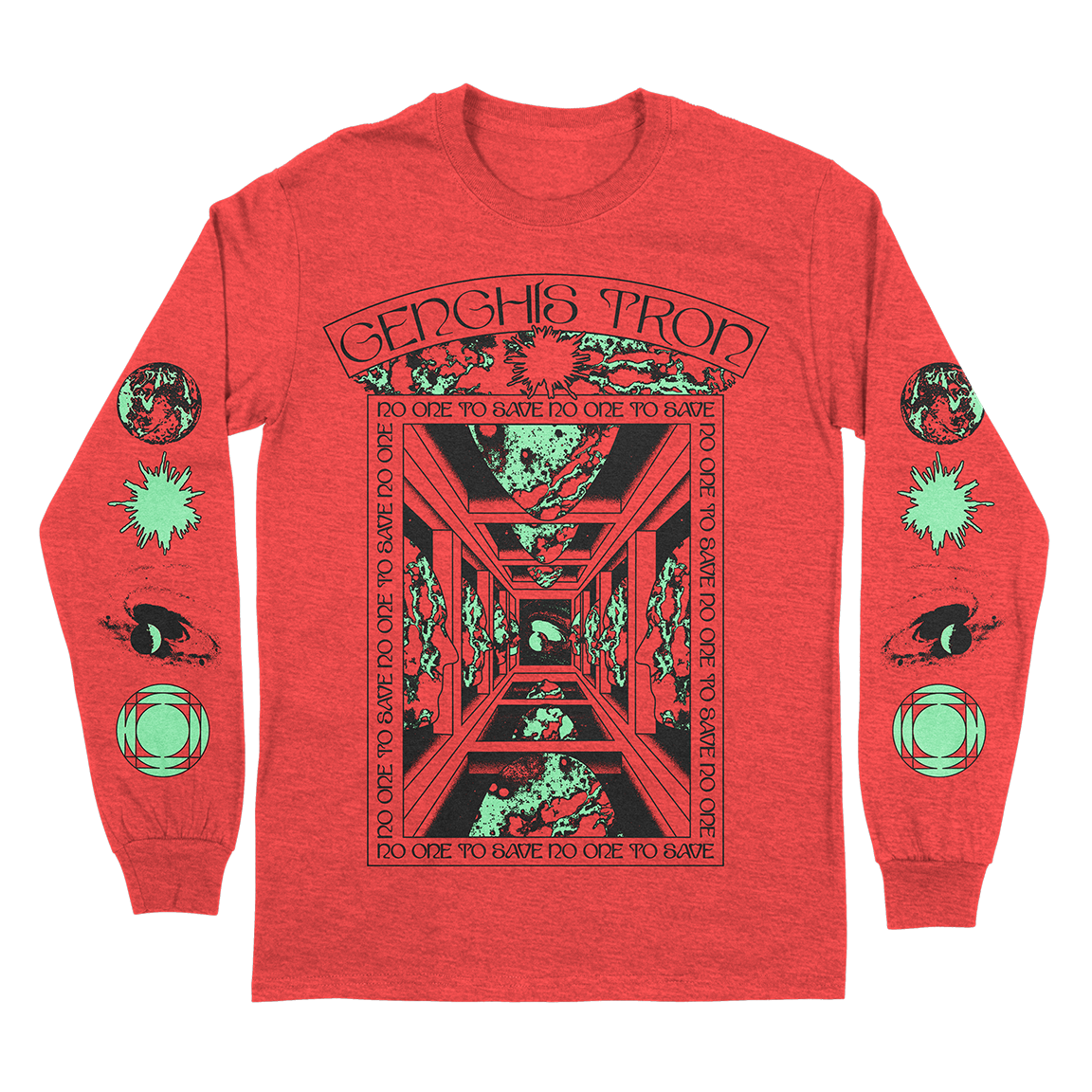 Genghis Tron "Great Mother" Heather Red Longsleeve