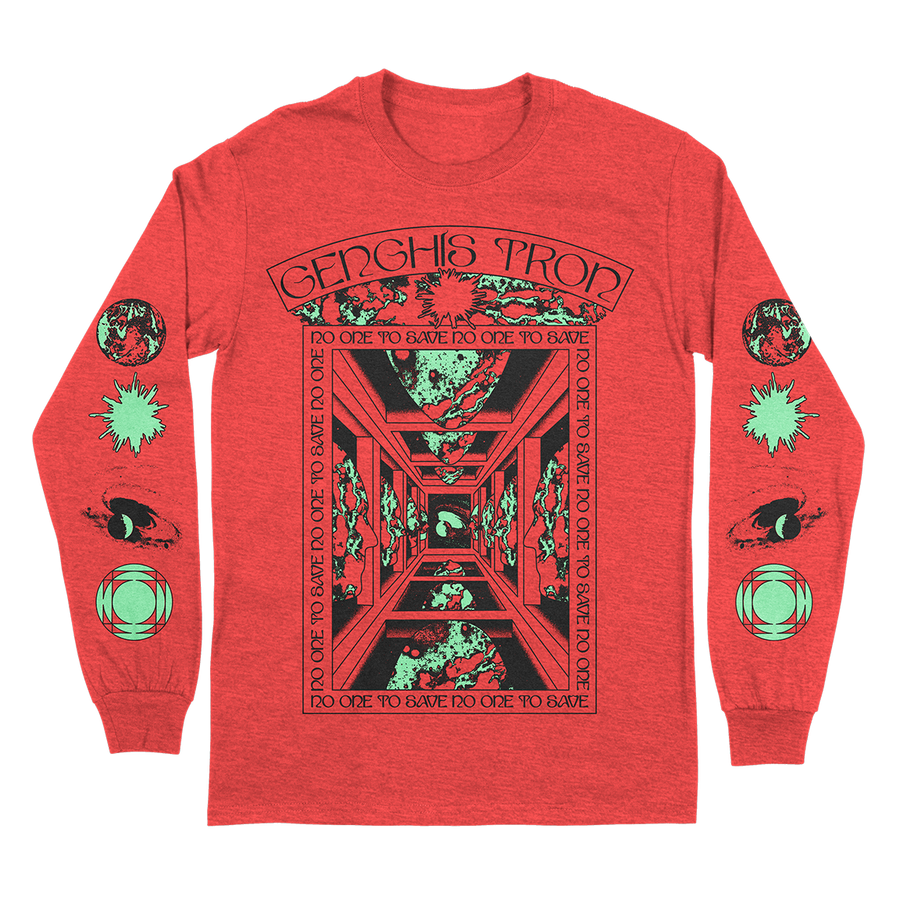 Genghis Tron "Great Mother" Heather Red Longsleeve