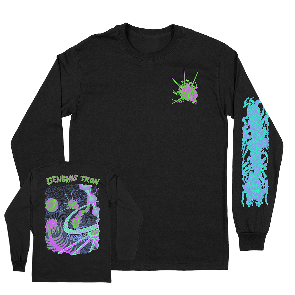 Genghis Tron "Tetsunori Trawaya" Black Longsleeve