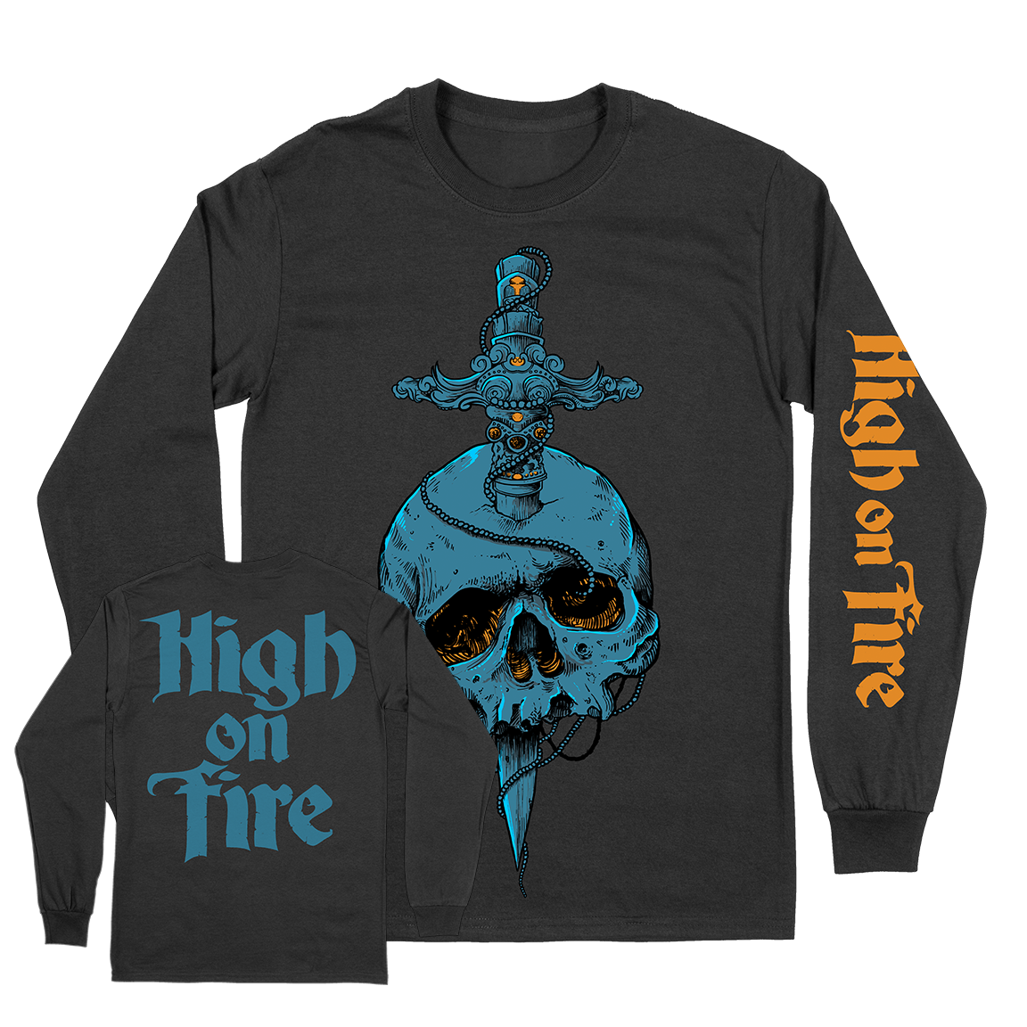 High On Fire “Skull Knife” Black Longsleeve