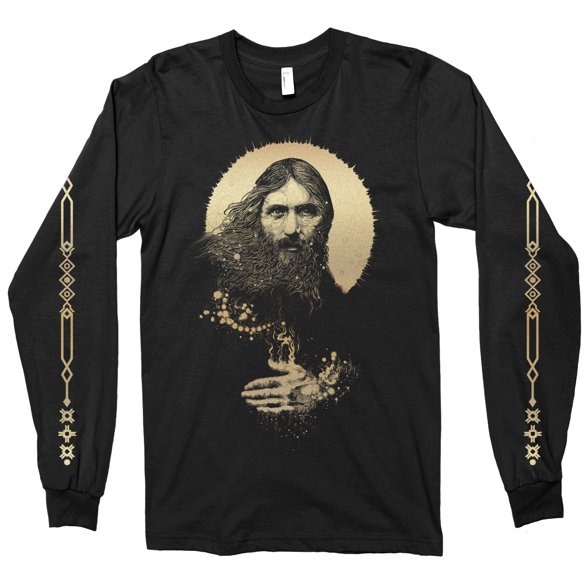 Richey Beckett "Black Gold: Rasputin" Black Longsleeve T-Shirt