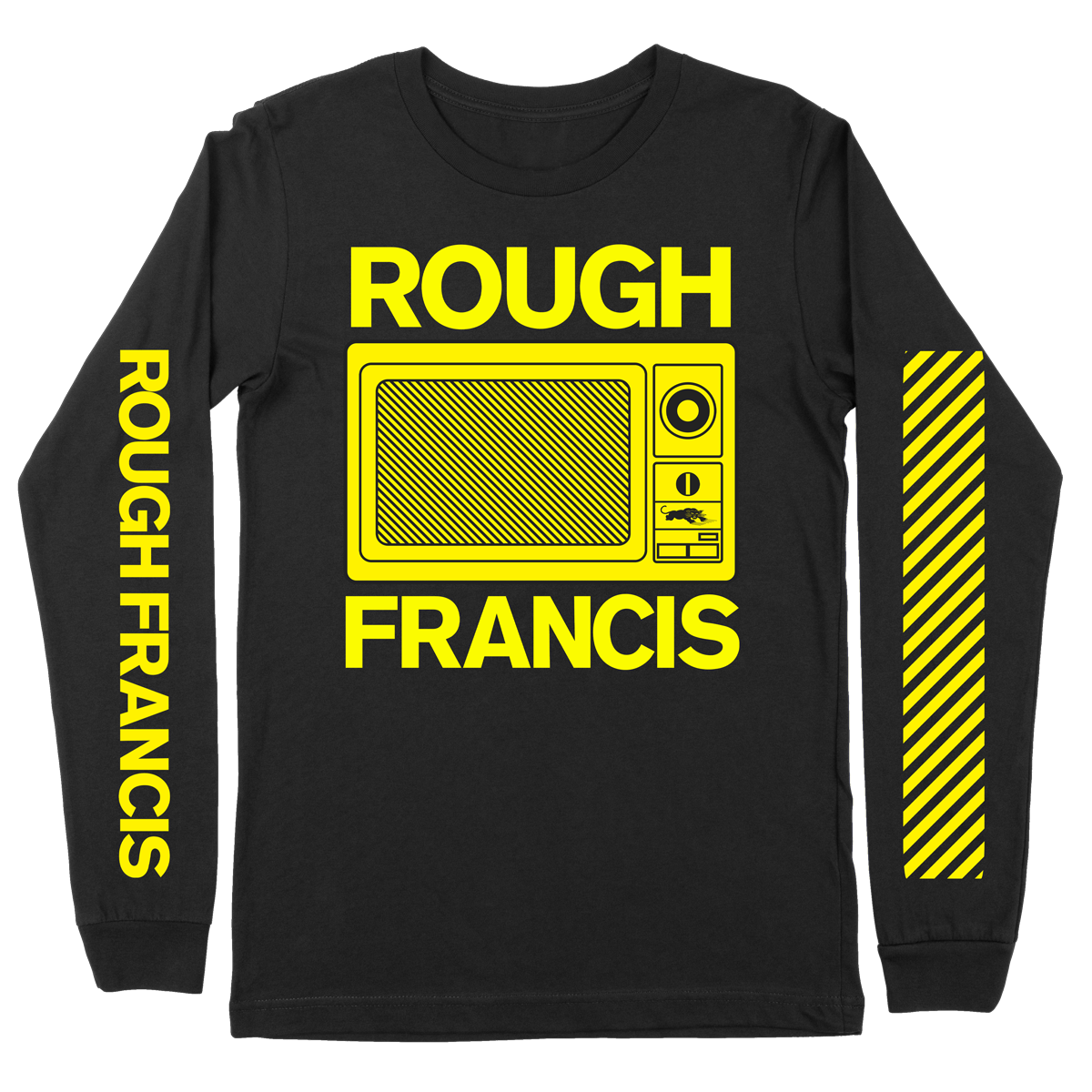 Rough Francis "Urgent Care: Microwave" Black Longsleeve