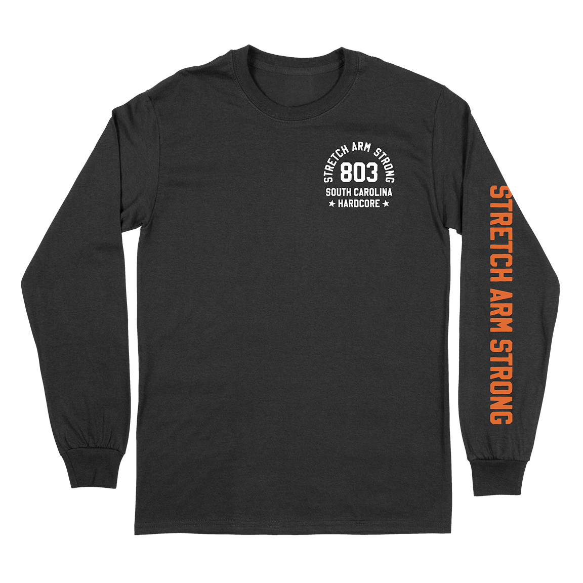 Stretch Arm Strong "For Now" Black Longsleeve