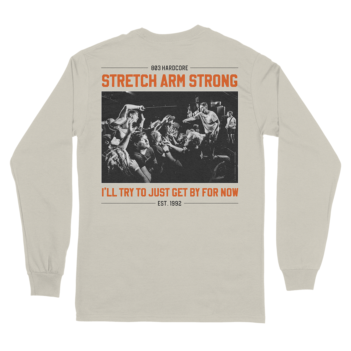 Stretch Arm Strong "For Now" Vintage White Longsleeve