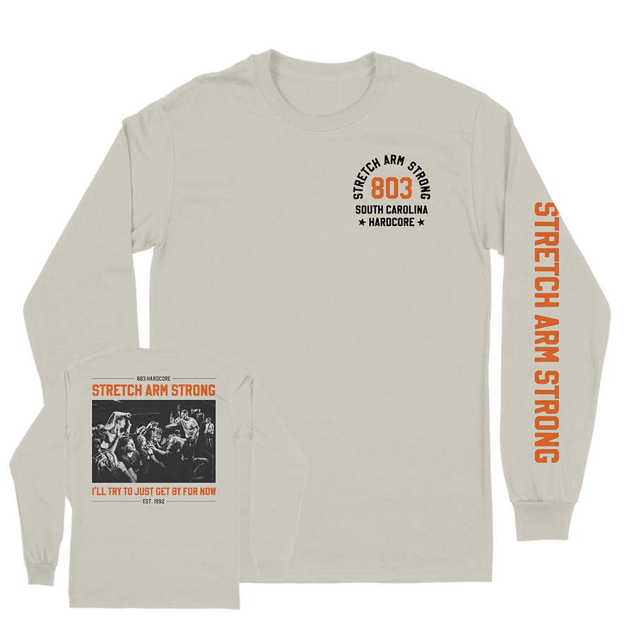 Stretch Arm Strong "For Now" Vintage White Longsleeve