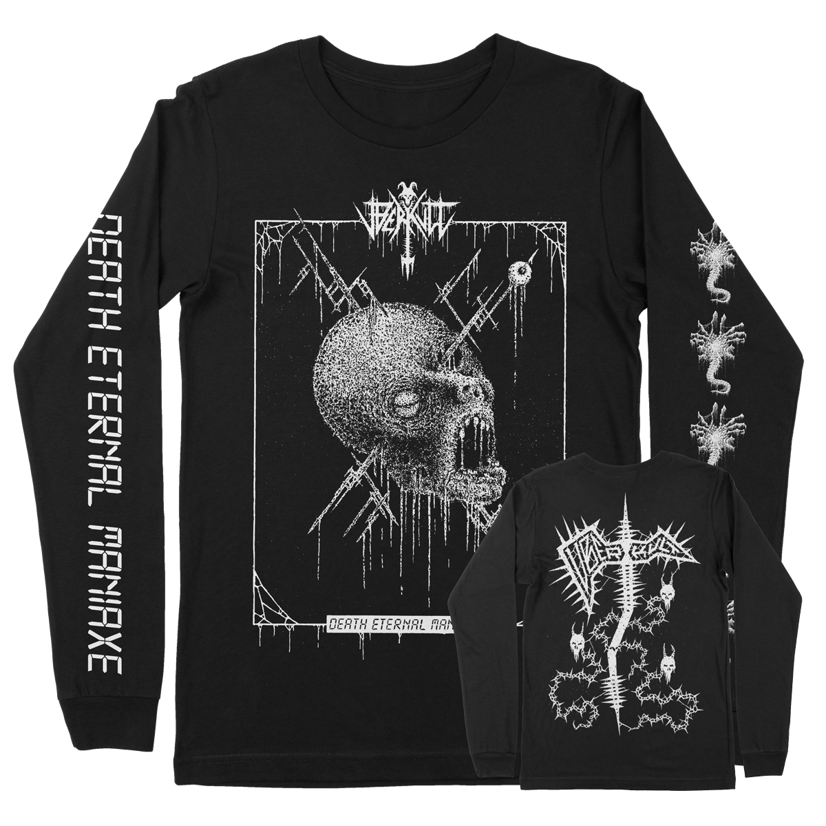 VBERKVLT "Death Eternal Maniaxe" Black Longsleeve