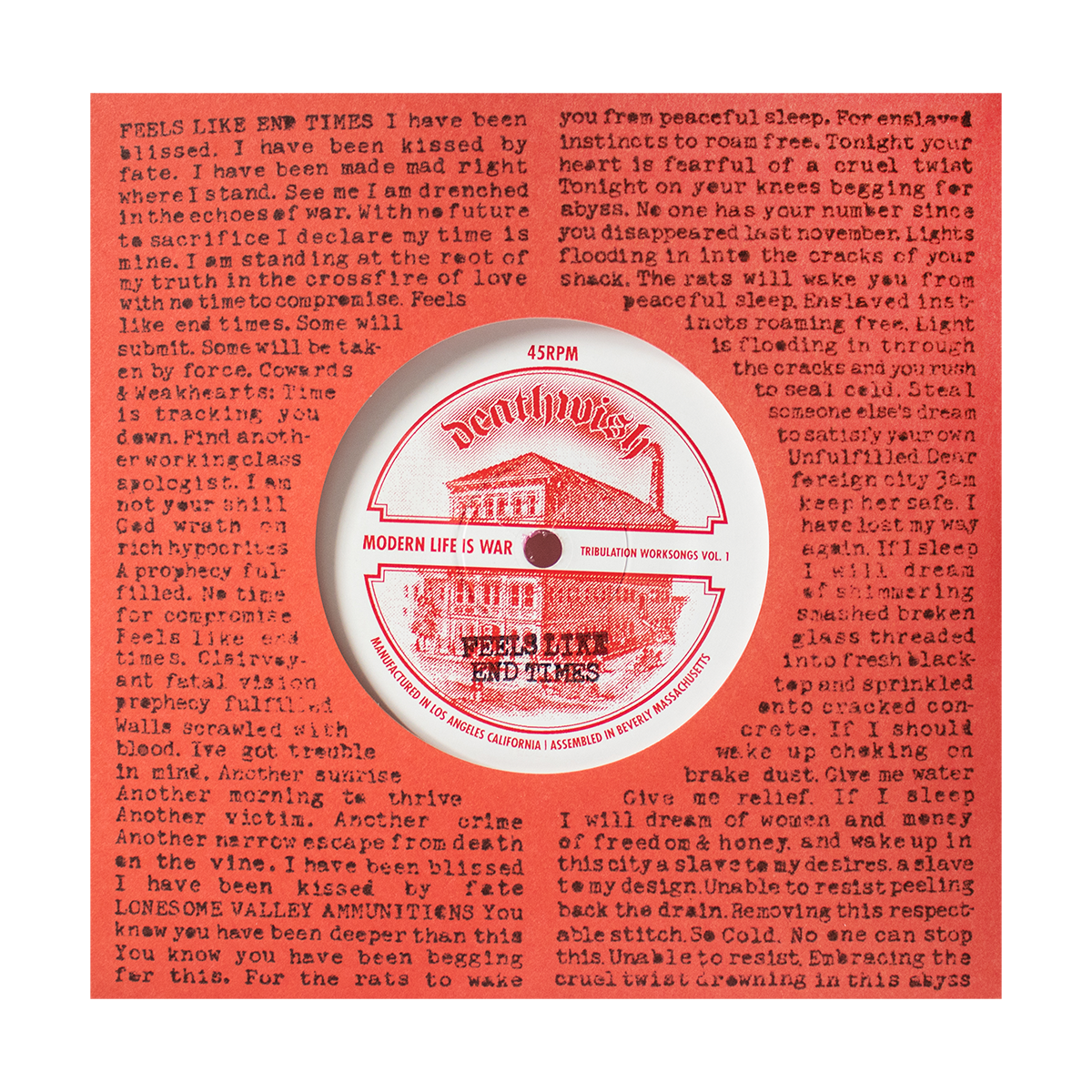 Modern Life Is War "Tribulation Worksongs Vol. 1"