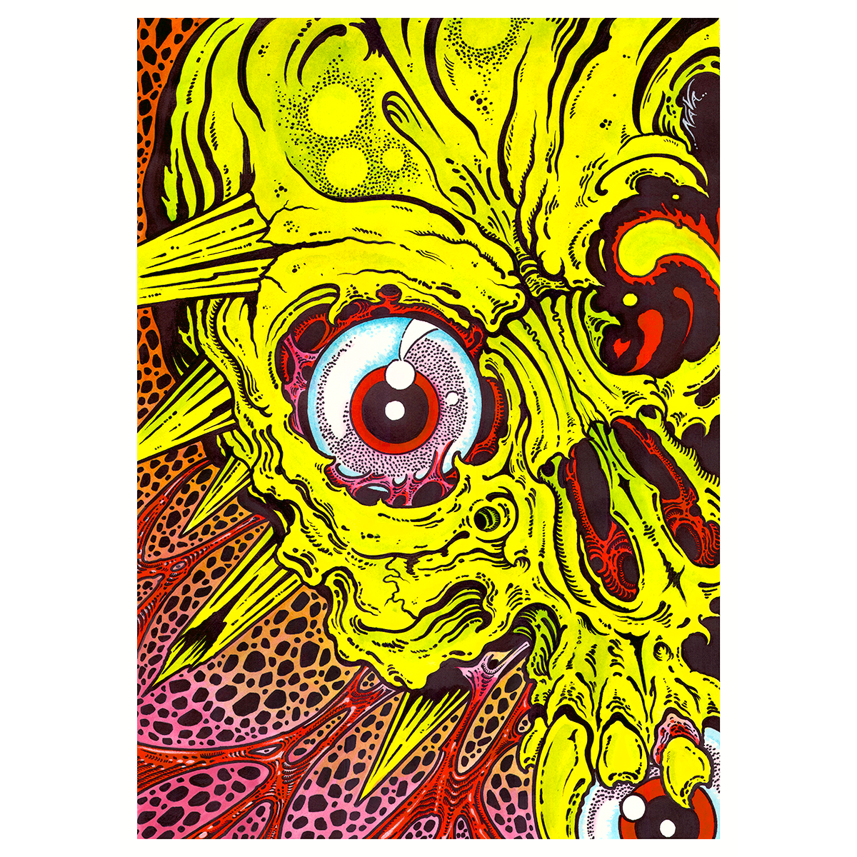 Marc Nava "Slime Skull" Giclee Print