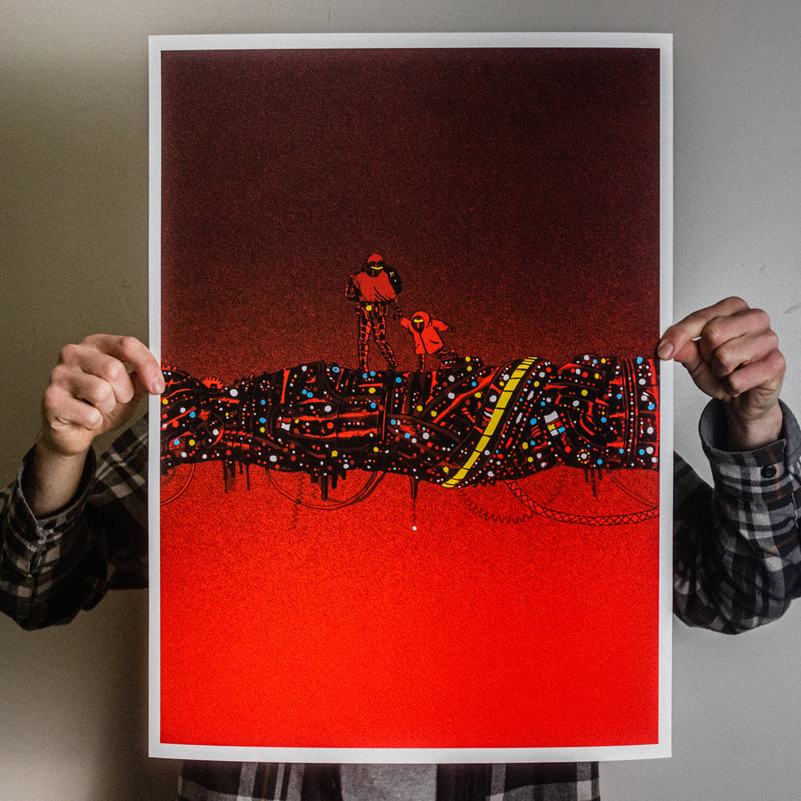 Nick Pyle "Red And Sky" Giclee Print