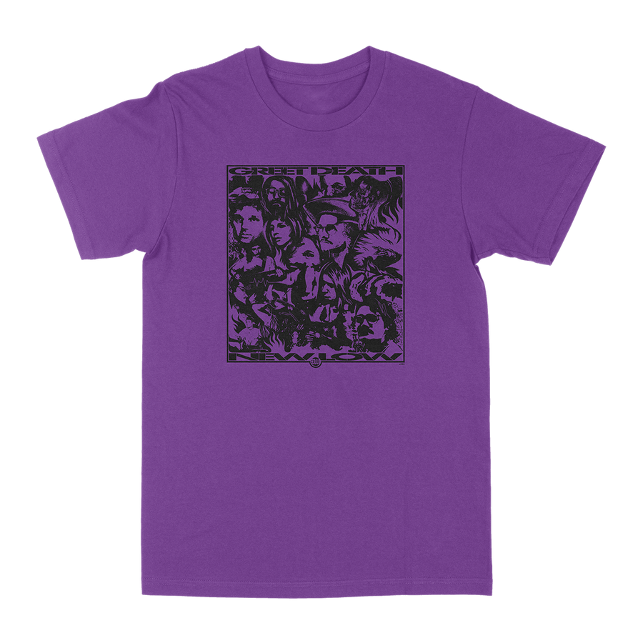 Greet Death "New Low" Purple T-Shirt