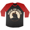 High On Fire “Musk Ox Rider” Black / Red Baseball Tee