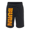 Burn "Logo" Black Fleece Shorts