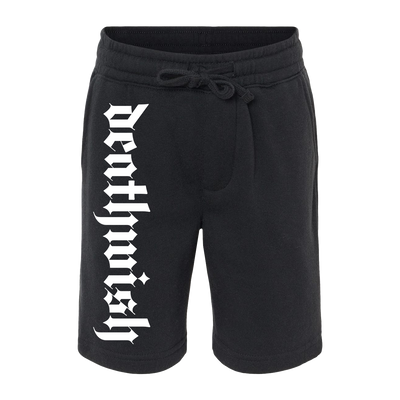 Deathwish "New Logo" Black Fleece Shorts