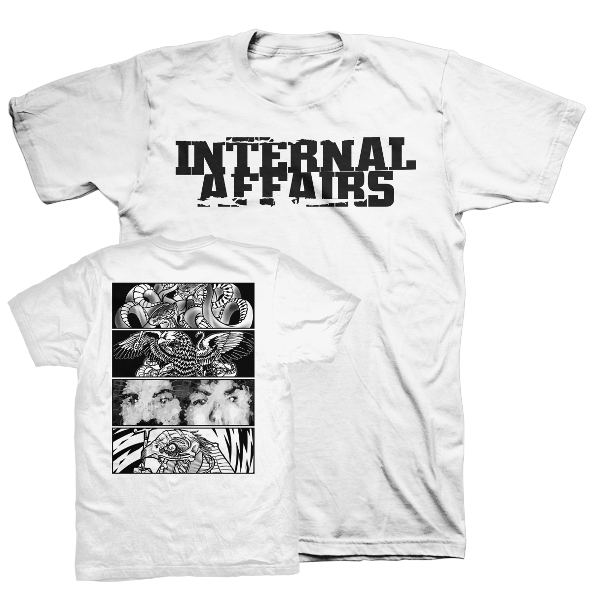 Internal Affairs "Discography" White T-Shirt