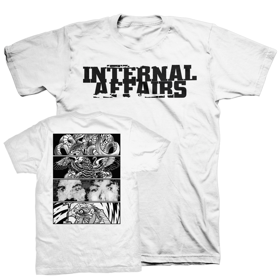 Internal Affairs "Discography" White T-Shirt