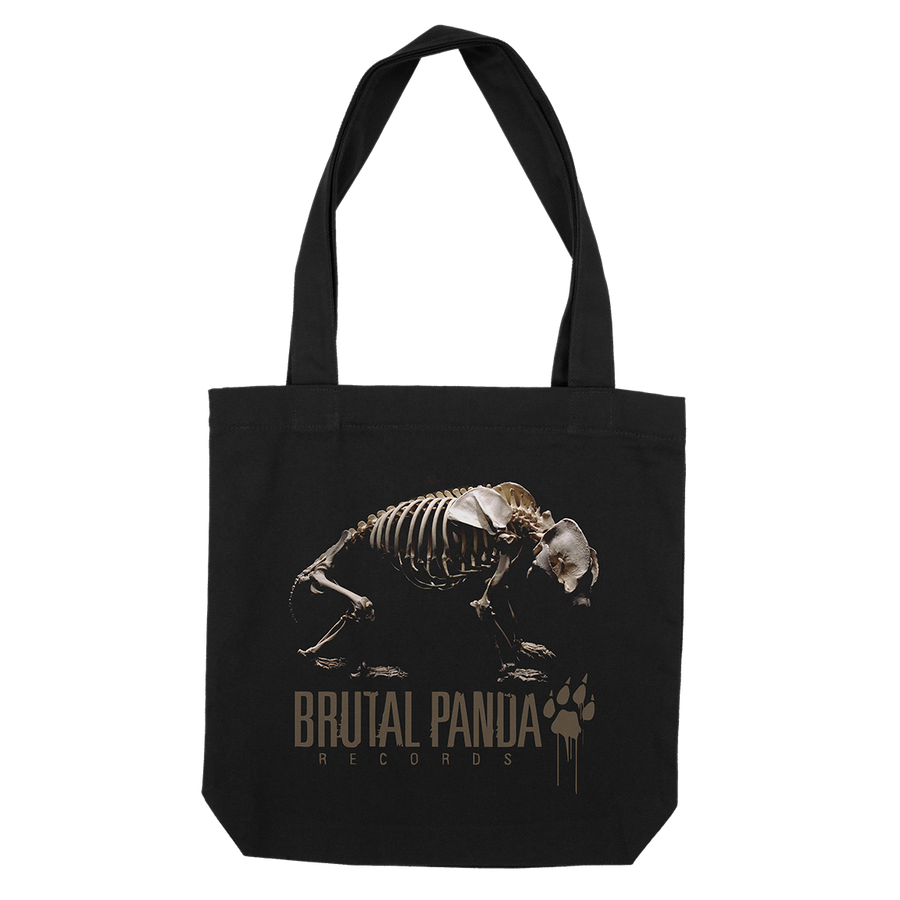 Brutal Panda "Skeleton" Black Tote