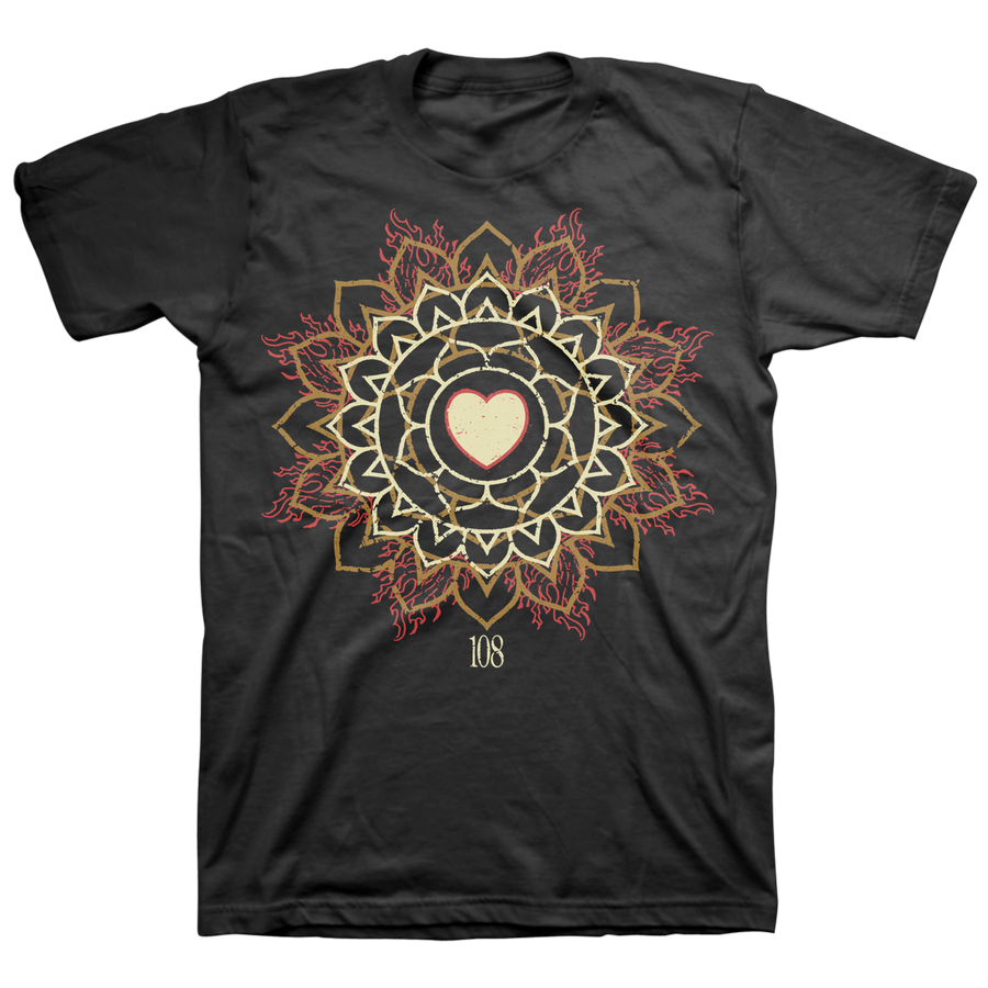 108 "Heart" Black T-Shirt
