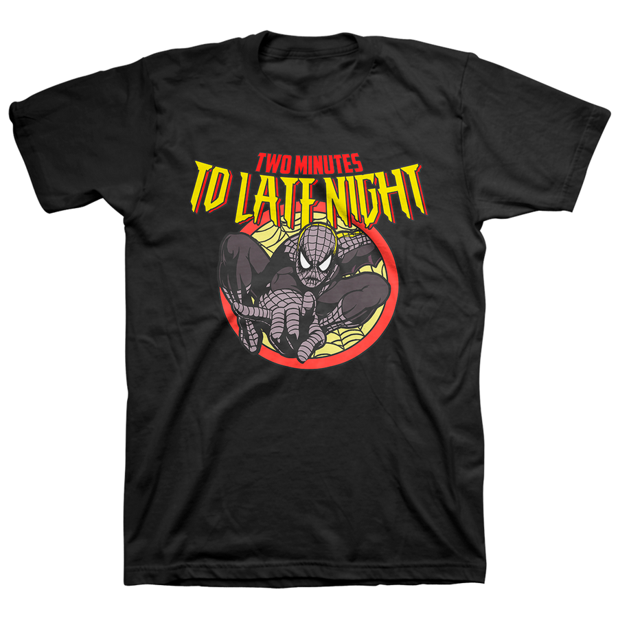 Two Minutes To Late Night "Spider-Host" Black T-Shirt