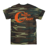 Two Minutes To Late Night "Logo: Orange" Camo T-Shirt