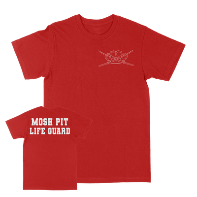 Two Minutes To Late Night "Moshpit Life Guard" Red T-Shirt