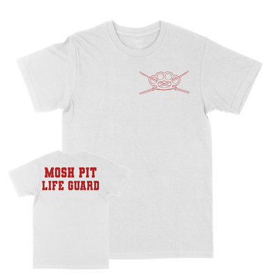 Two Minutes To Late Night "Moshpit Life Guard" White T-Shirt